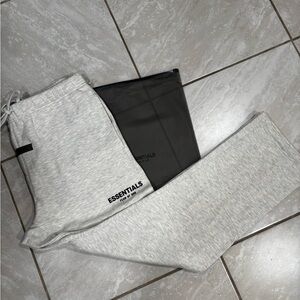 Fear of God Essentials Light Gray Joggers
